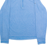 TRESPASS Womens Fleece Blue 1/4 Zip UK 14