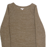 GAP Womens Patterned Jumper Green Crew Neck Tight Knit XS