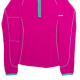BERGHAUS Womens Fleece Pink 1/4 Zip UK 8