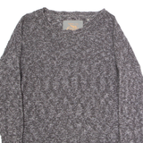 SUPERDRY Womens Jumper Grey Tight Knit L