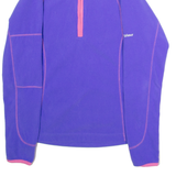 BERGHAUS Womens Fleece Purple 1/4 Zip UK 8