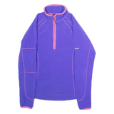 BERGHAUS Womens Fleece Purple 1/4 Zip UK 8