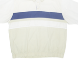 SADDLEBROOK Mens Polo Shirt Beige Striped L