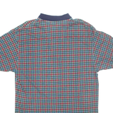 NAUTICA Mens Polo Shirt Blue Check 2XL