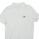 TOMMY HILFIGER Mens Polo Shirt Grey L