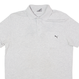 PUMA Mens Polo Shirt Grey L