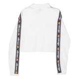 ELLESSE Womens Polo Shirt White Long Sleeve UK 6