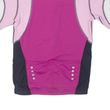 GONSO Cycling Womens T-Shirt Pink 1/4 Zip XS