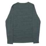 CARHARTT Womens T-Shirt Green Long Sleeve V-Neck UK 10