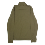TED BAKER Mens Sweatshirt Green 1/4 Zip M