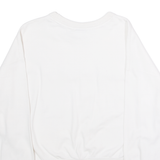 CHAMPION Cropped Womens Sweatshirt White Crew Neck S