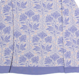 WHITE STUFF Night Owl Floral Womens Sweatshirt Blue Crew Neck S