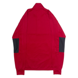 ADIDAS Mens Sweatshirt Red 1/4 Zip S