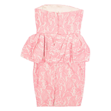 ZARA Womens Mini Dress Pink Floral Sleeveless Short XS