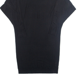 LAUREN RALPH LAUREN Womens Jumper Dress Black Long Sleeve Knee Length S