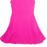 ZARA Womens Skater Dress Pink Sleeveless Short M