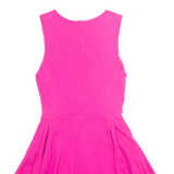 ZARA Womens Skater Dress Pink Sleeveless Short M