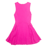 ZARA Womens Skater Dress Pink Sleeveless Short M