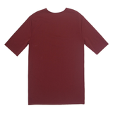 ZARA Womens Shift Dress Maroon Short Sleeve Knee Length M