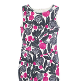 PHASE EIGHT Womens Shift Dress Black Floral Sleeveless Midi UK 10