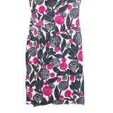 PHASE EIGHT Womens Shift Dress Black Floral Sleeveless Midi UK 10