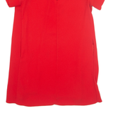PHASE EIGHT Womens A-Line Dress Red Short Sleeve Knee Length UK 16