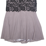 MONSOON Womens A-Line Dress Green Short Sleeve Knee Length UK 14