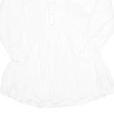 ZARA Womens Shirt Dress White Long Sleeve Knee Length XS
