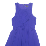 ARMANI EXCHANGE Womens Fit & Flare Dress Blue Sleeveless Knee Length UK 8