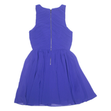 ARMANI EXCHANGE Womens Fit & Flare Dress Blue Sleeveless Knee Length UK 8