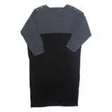 JAEGER Womens Jumper Dress Black Wool Midi L