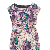 PHASE EIGHT Womens Bodycon Dress Purple Floral Sleeveless Knee Length UK 12