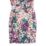 PHASE EIGHT Womens Bodycon Dress Purple Floral Sleeveless Knee Length UK 12