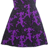 PHASE EIGHT Womens A-Line Dress Purple Floral Sleeveless Knee Length UK 10
