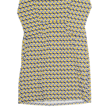 BODEN All Over Bird Print Womens Day Dress Yellow Animal Print Midi UK 12