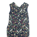 MONSOON Womens Pencil Dress Blue Floral Sleeveless Midi UK 18