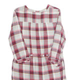 FAT FACE Womens Shirt Dress Red Plaid Knee Length UK 10
