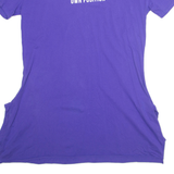 ZARA Womens T-Shirt Dress Blue Short Sleeve Knee Length S