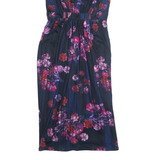 PHASE EIGHT Womens Bodycon Dress Blue Floral Sleeveless Midi UK 10