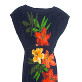 PHASE EIGHT Womens Fit & Flare Dress Blue Floral Short Sleeve Midi UK 10