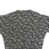 REHLJ Womens Printed Blouse Black Viscose Floral S