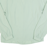 Womens Blouse Green Collared Long Sleeve S