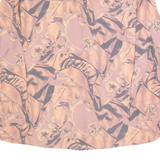 DIVINA Womens Printed Blouse Pink Long Sleeve Crazy Pattern L