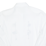 ALBANES Womens Shirt White Collared Long Sleeve S