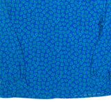 COUNTRY SOPHISTICATES BY PENDLETON Womens Printed Blouse Blue Crazy Pattern M