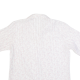 Womens Printed Shirt White Collared Floral M