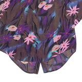 YESSICA Womens Printed Blouse Brown Collared Floral L