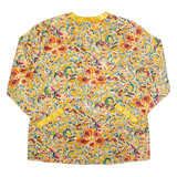 VICTORIA'S SECRETS Womens Printed Blouse Gold Long Sleeve 90s Floral M