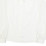 SOMMERMANN Womens Blouse White Collared Long Sleeve M