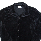 BENTLEY Womens Shirt Black Collared Long Sleeve S